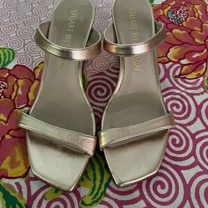 Stuart Weitzman Aleena Wedge Slide Sandal 10 NWT
